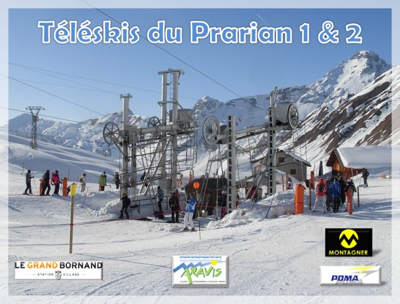 Téléskis débrayable du Prarian 1 et du Prarian 2