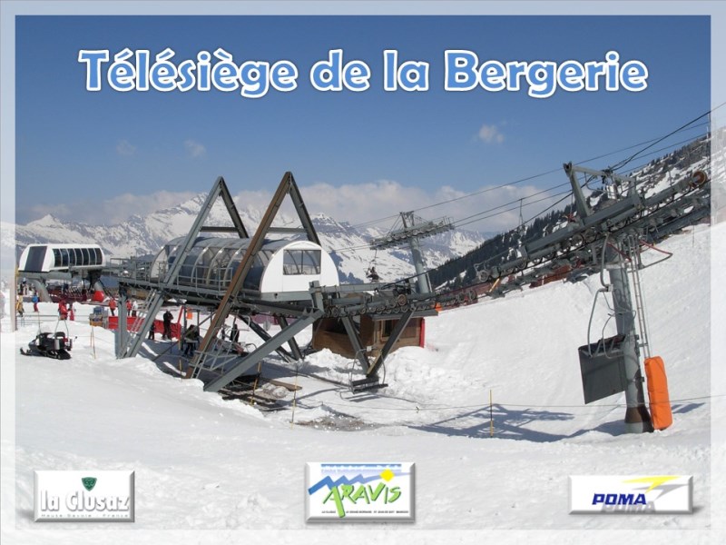 Télésiège triplace fixe de la Bergerie