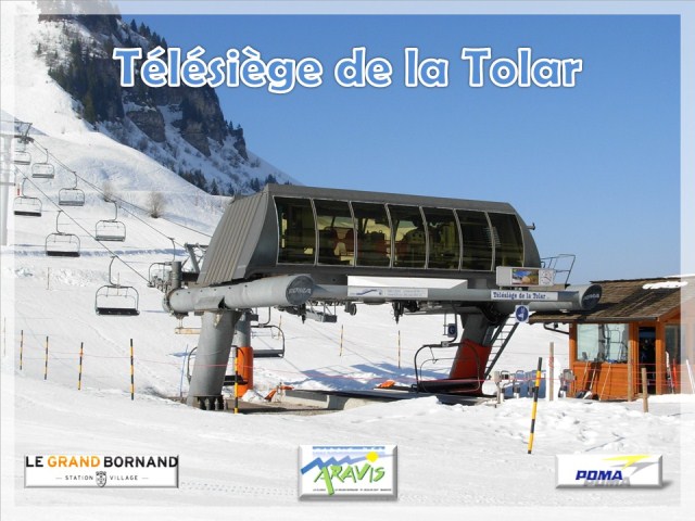 Télésiège quadriplace fixe de la Tolar
