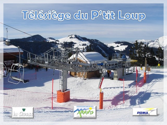 Télésiège quadriplace fixe du P&rsquo;tit Loup